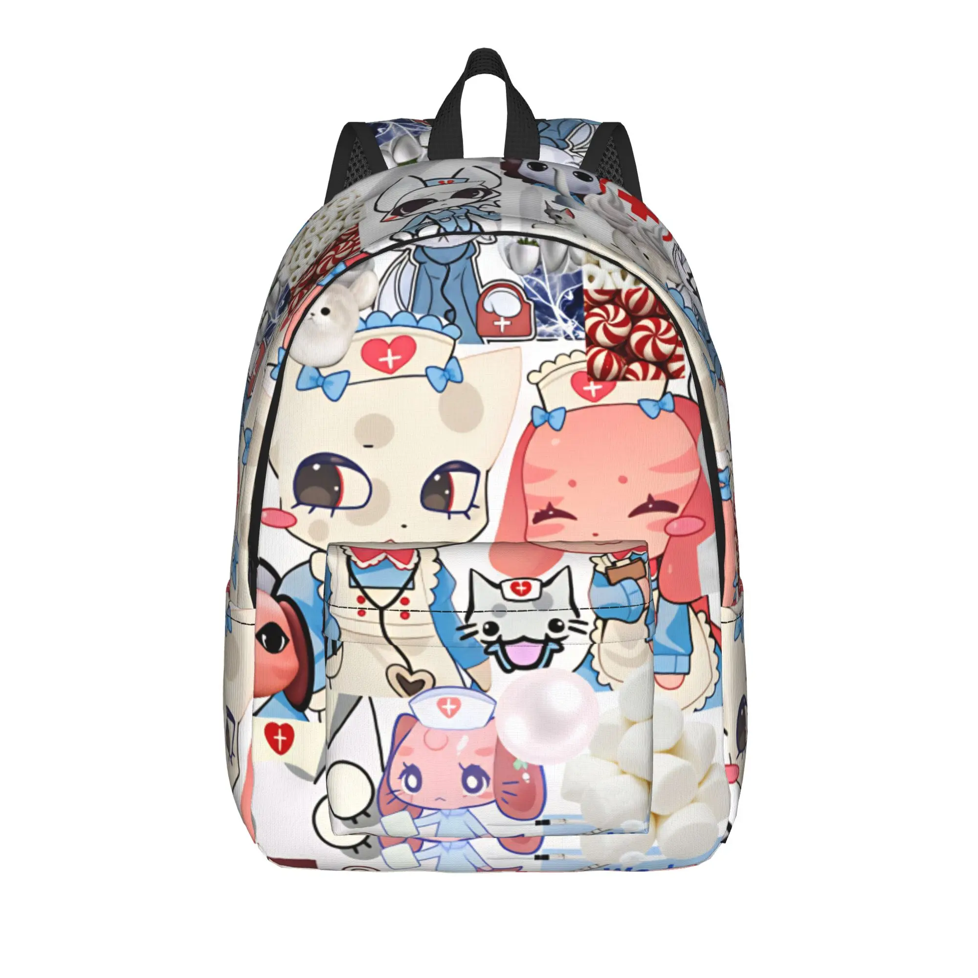 Animal Hospital Anomaly Backpack Men  Breathable Backpacks Polyester Funny High School Bags College Colorful Rucksack
