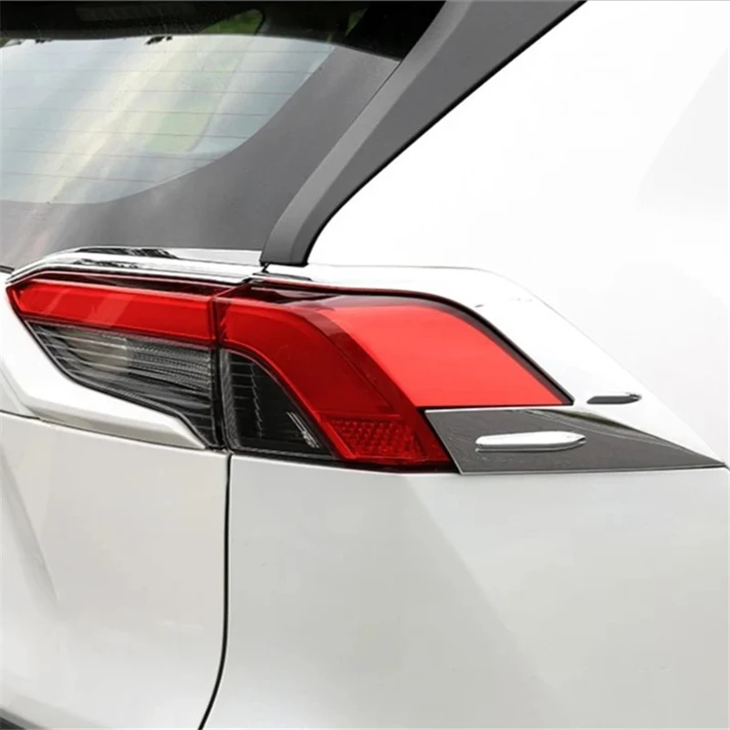 

WELKINRY для Toyota RAV4 XA50 5-го поколения 2019-2022 RAV 4 ABS хромированная накладка на задний фонарь автомобиля
