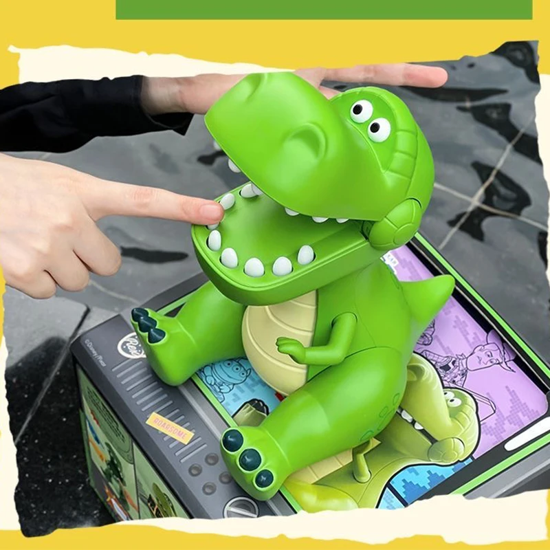 Original Toy Story 5 Rex Trick Toy Biting Fingers Model Cartoon Figure Phone Holder Ornament Collection Gifts