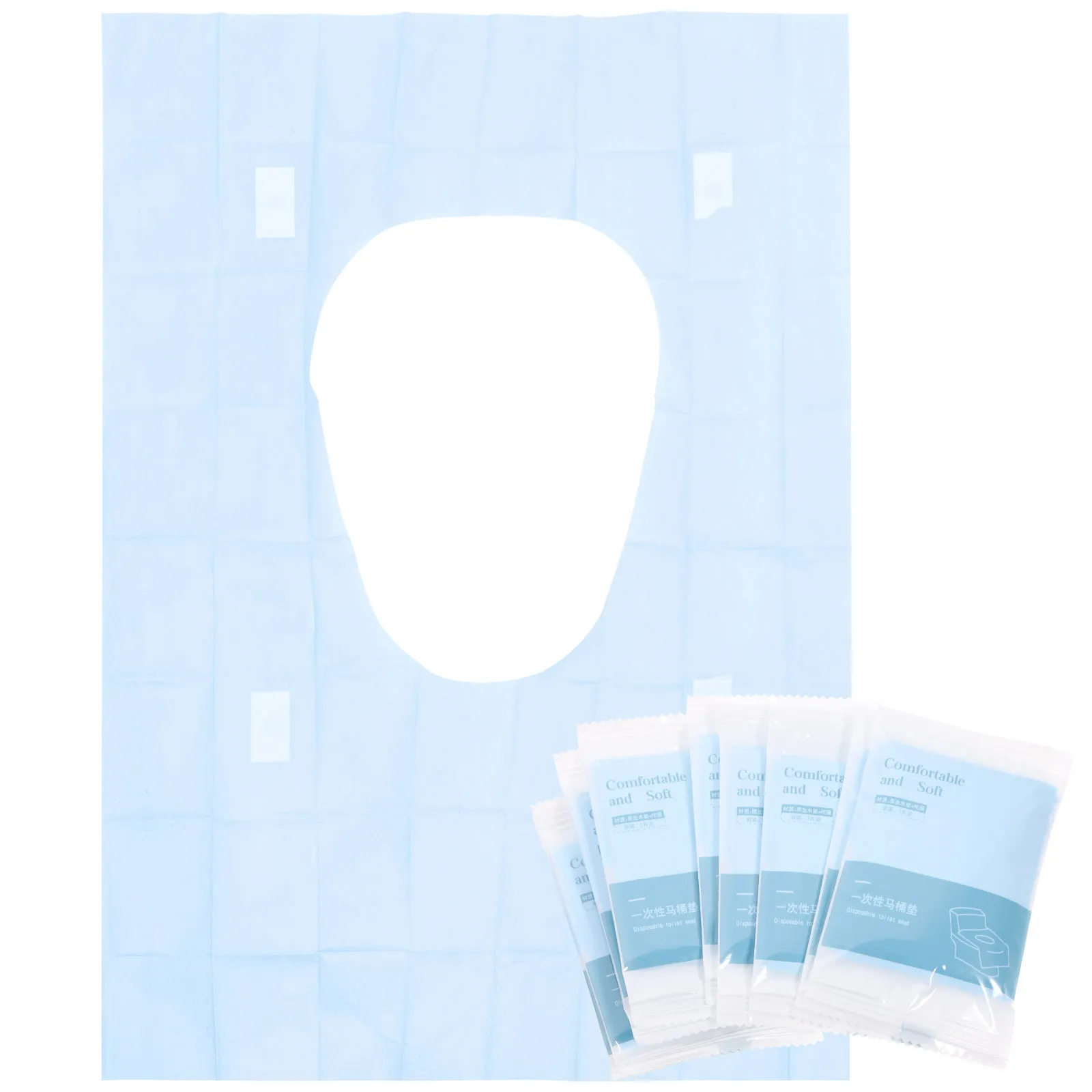10Pcs Waterproof Disposable Toilet Seat Covers Easy Storage Pocket Diaper Bag Backpack Suitcase for Airports Trains Restaurants