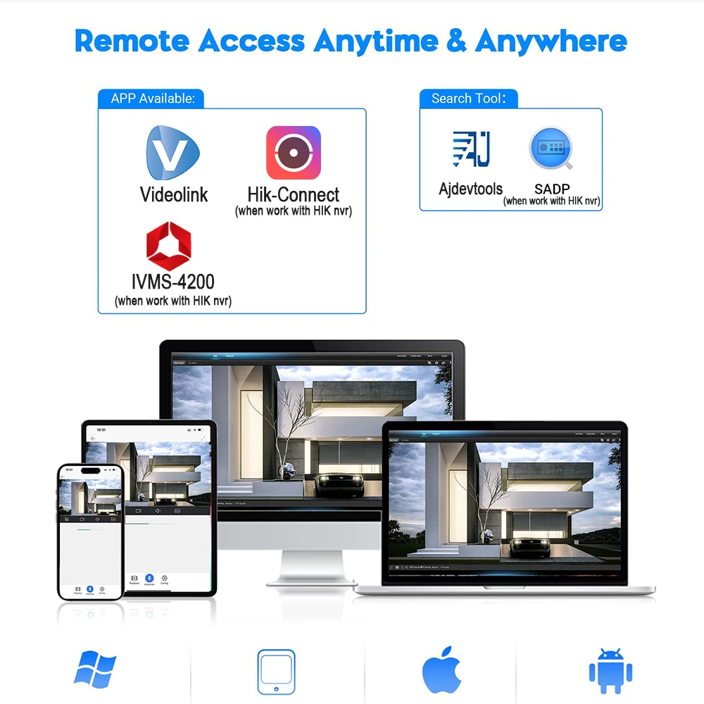 10PCS Hikvision Compatible 8MP IR Light vision Turret IP Camera Human Vehicle Detection CCTV Security Surveillance POE Camera