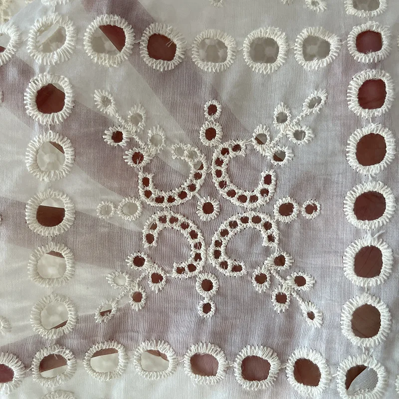 

High quality cotton embroidery lace fabric clothing dresses bedding curtains, DIY lace lace sewing materials
