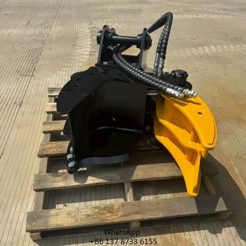 Excavator Attachments Hydraulic Tree Cutter Wood Grapple Shear Construction Machinery Product