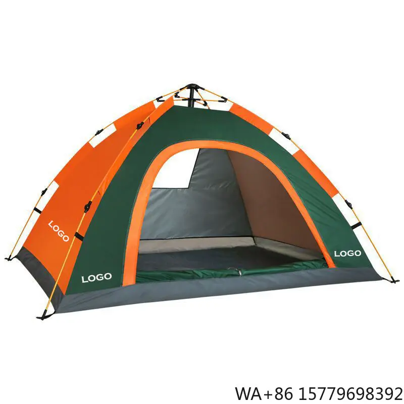 Custom Outdoor Waterproof Ultralight Trip Portable 3-4 Person Double Layer Four-Season One Bedroom Dome Camping Tents Tent