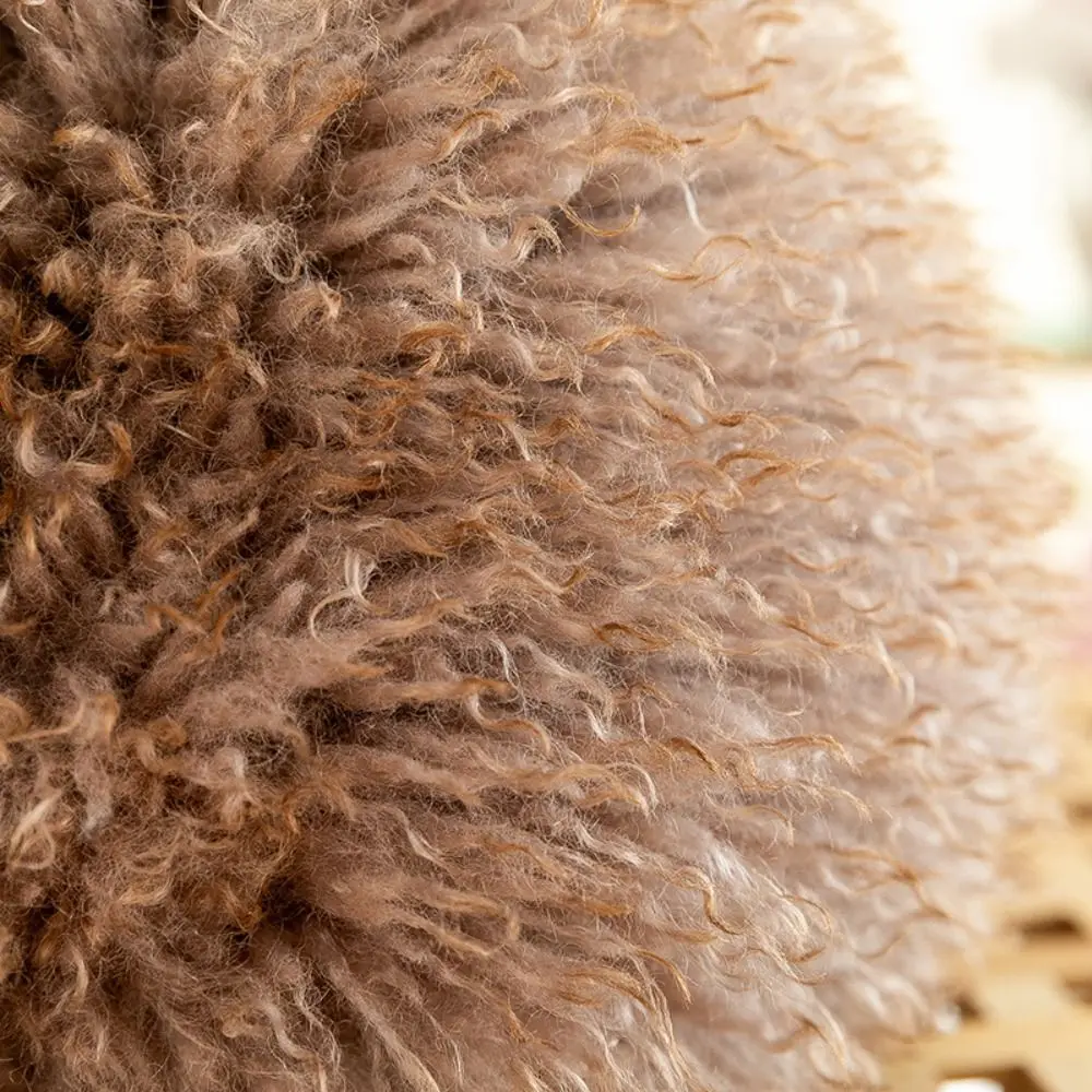 

Kawaii Solid Color Hedgehog Plush Toy Panda Curly Hair Hedgehog Plush Pillow Cute Round Animal Stuff Doll Friends