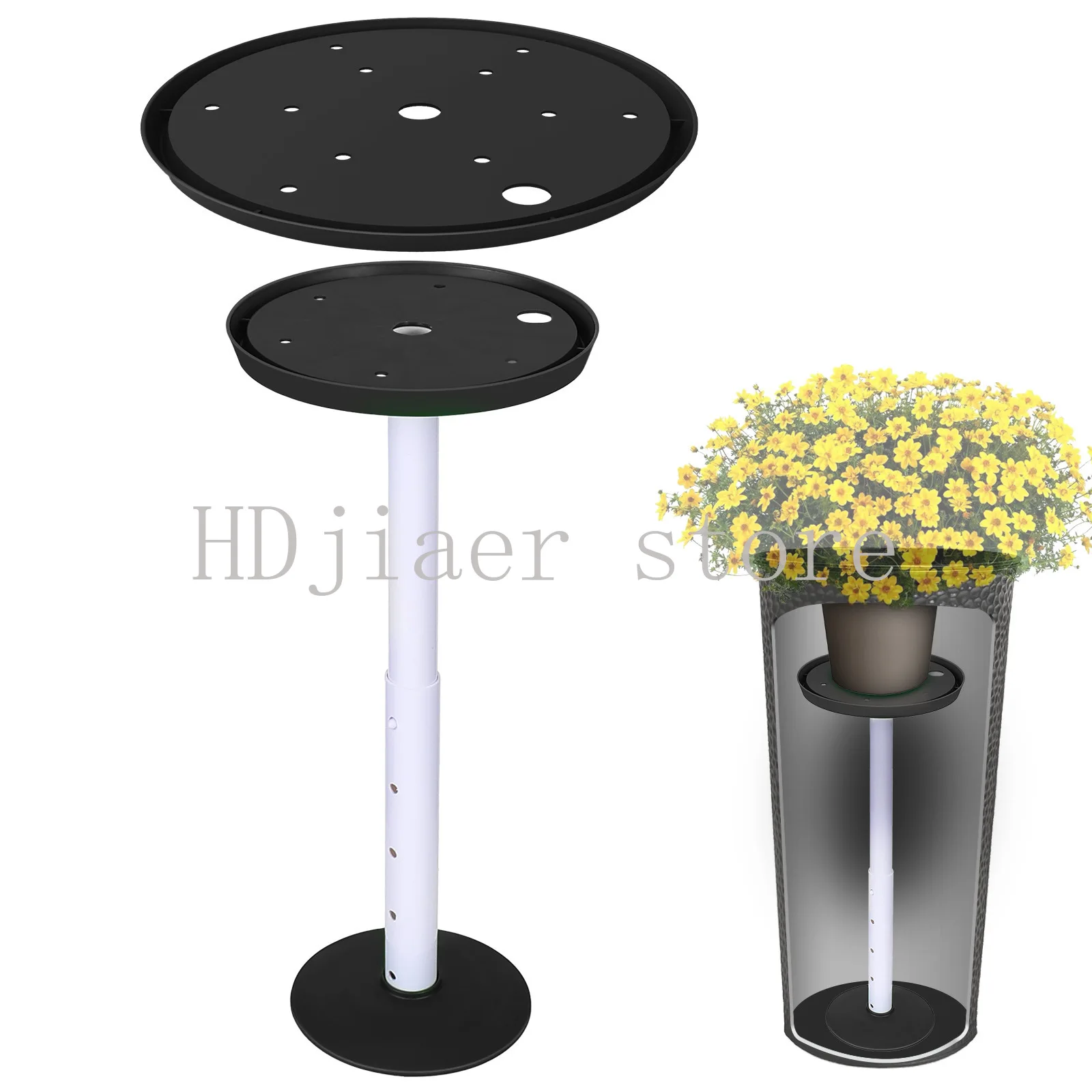 

Adjustable pot lining, large potting container with drainage holes, potting lining