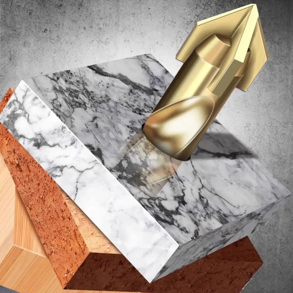 

Четырехгранное крестообразное шестигранное сверло для плитки, нескользящее сверло с шестигранным хвостовиком высокой твердости, набор сверл для открывания отверстий в бетонном кирпичи