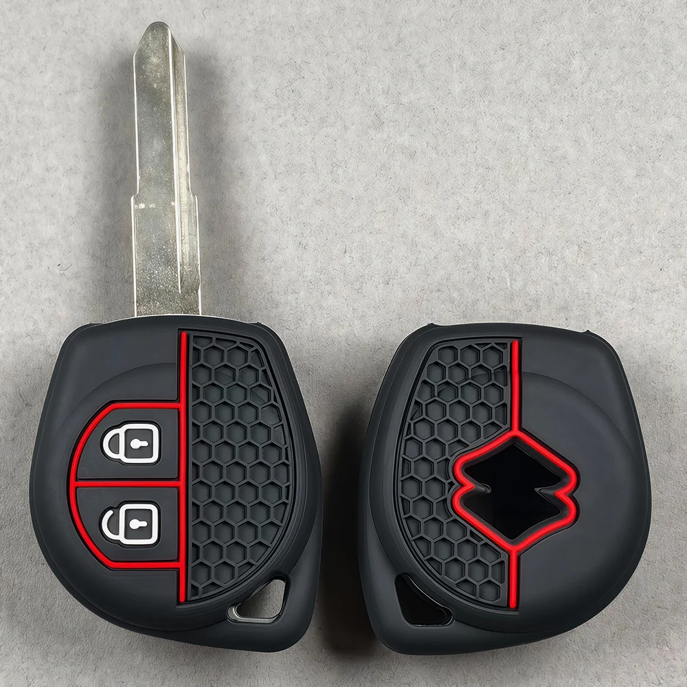 Housse de protection en silicone pour clé de voiture Suzuki SX4 Swift Liana Vitara Jimny Alto Ignis Esteem, accessoires de protection pour télécommande auto