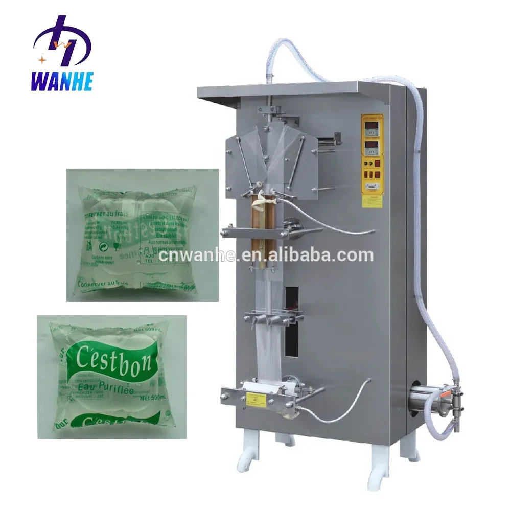 WANHE SJ-1000 Automatic Liquid filling and saealing machine Juice ice lolly candy water Sachet bags pouch packing machine