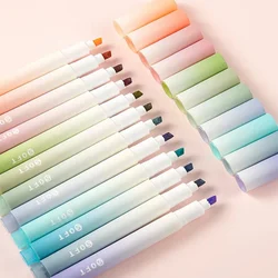 12 Pcs Colored Eye Highlighters with 4mm Wide Tip. Suitable for School Student Ledger, Marking, Drawing, Doodling