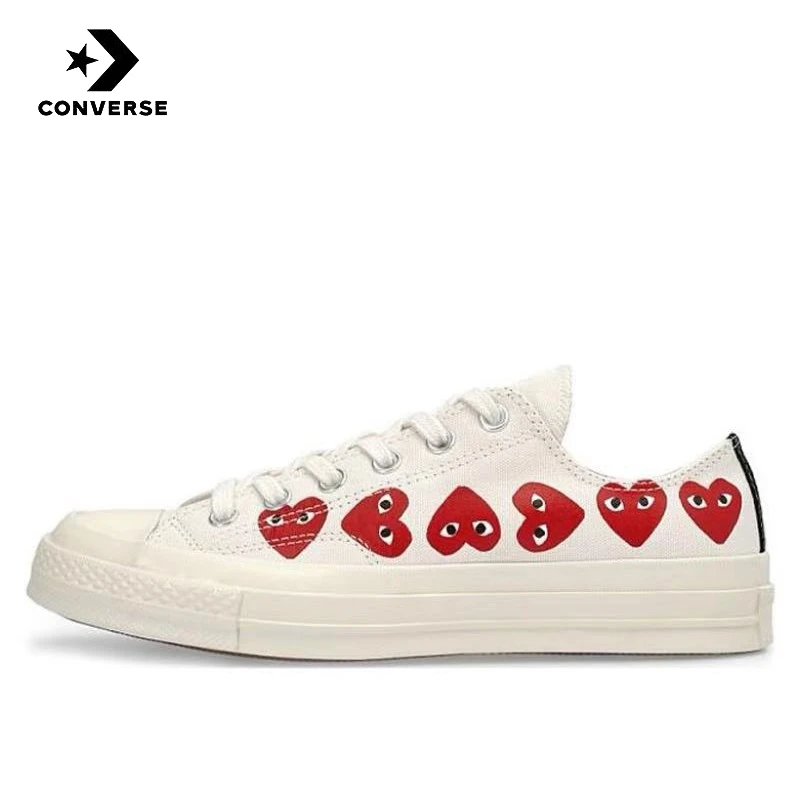 

Парусиновая обувь Converse 1970s, пробуждение, ярлык с красным сердечком, нескользящая, впитывающая пот, низкая посадка, для мужчин и женщин, в том же стиле