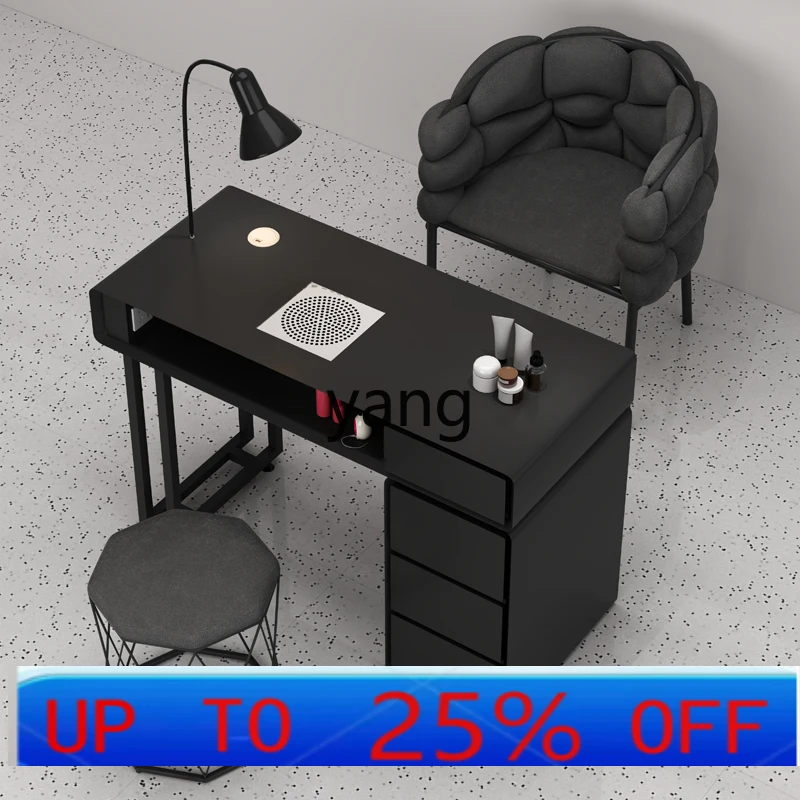 LMMcream style manicure table and chair set simple and economical manicure table