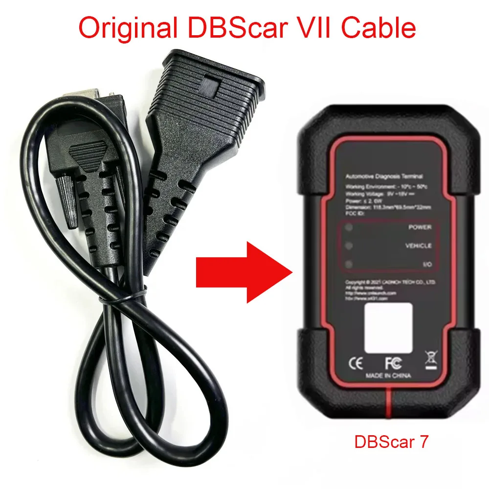 Запуск кабеля DBScar VII для запуска DBSCAR 7 DP15 к OBD «папа» 16-контактный адаптер-удлинитель OBD1 CRP429C Dbscar VII 3 ряда Запуск кабеля DBScar VII для запуска DBSCAR 7 DP15 к OBD «папа» 16-контактный адаптер-удлинитель OBD1 CRP429C Dbscar VII 3 ряда