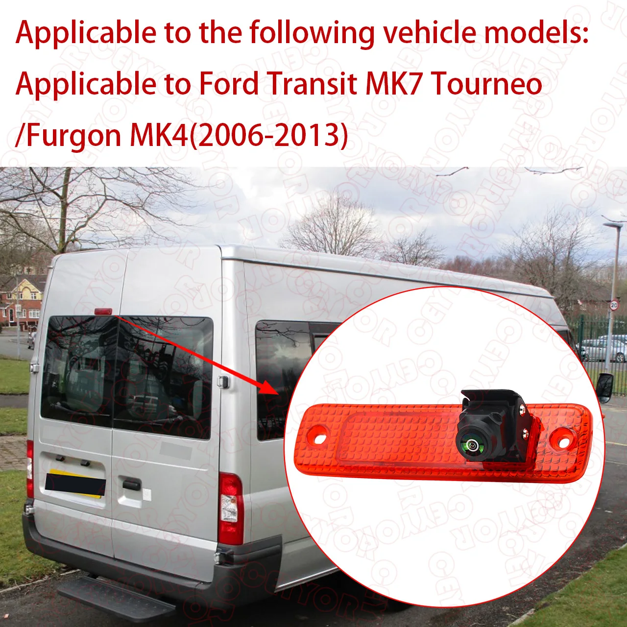 for Reverse parking camera for Ford Transit MK7 Tourneo/Furgon MK4(2006-2013)Equipped with a 4.3-inch display screen