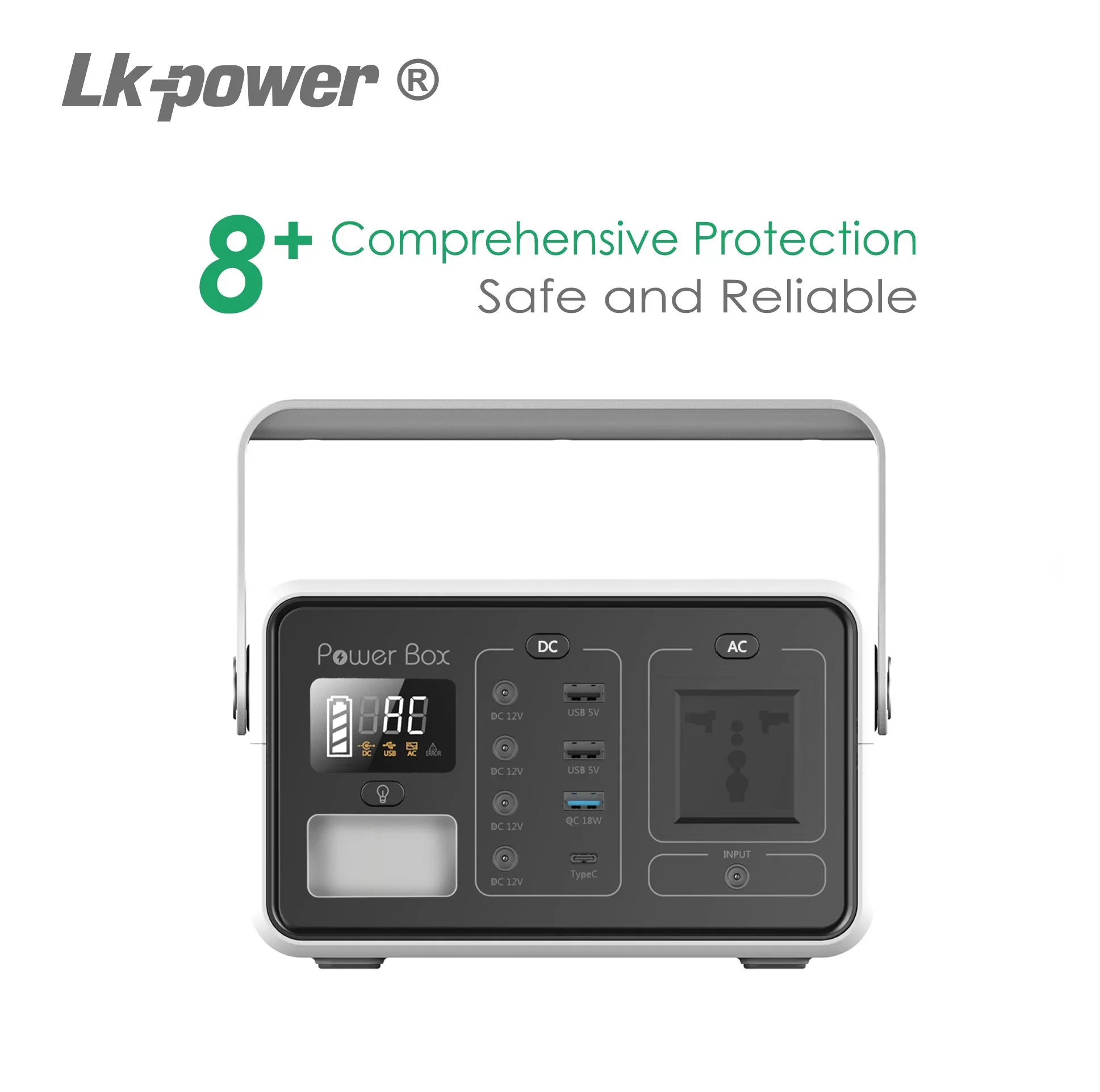 60000mAH Portable Solar Power Generator with Lithium Battery