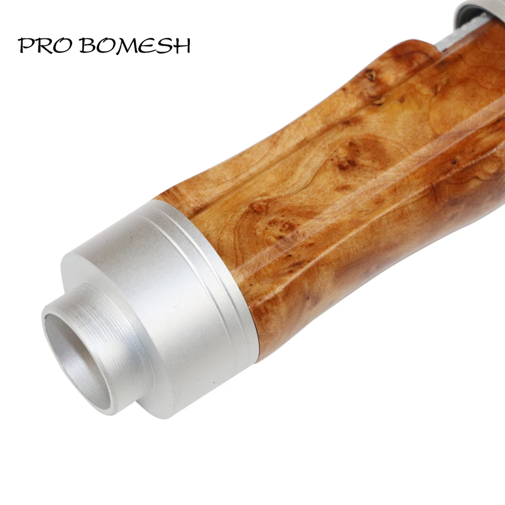Pro Bomesh 1Pcs 28.4g 30.9g Wood Spinning Reel Seat Casting Reel Seat DIY Fishing Rod Building Component Accessory