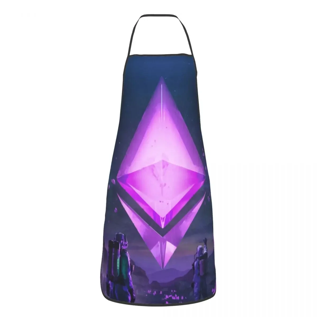 Cryptocurrency Ethreium Miners Apron for Women Men Bib Bitcoin Blockchain Digital Currency Cooking Kitchen Tablier Cuisine Chef