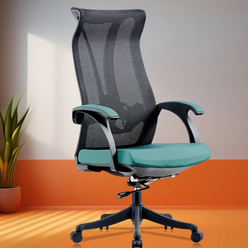 Tall Roller Mesh Office Chair Adjustable Ergonomic Teal High Back Office Chair Comfy Modern Cadeiras De Escritorio Accessories