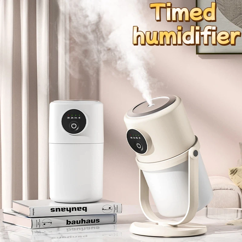 USB Mini Humidifier Timing Switch Small Car Atmosphere Light Dual Mode Spray Humidifier Home Desk Office Dormitory 2026 New