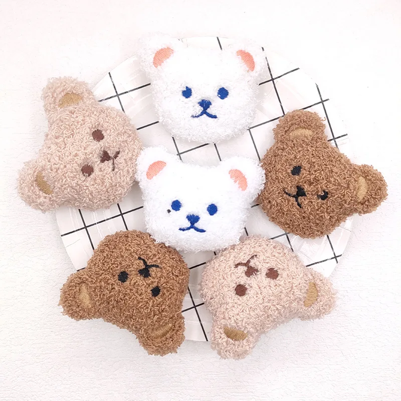 Cute Teddy Bear Brooch Plush Bear Doll Pins For Women Girls Scarf Backpack Water Cup Hanging Accessories