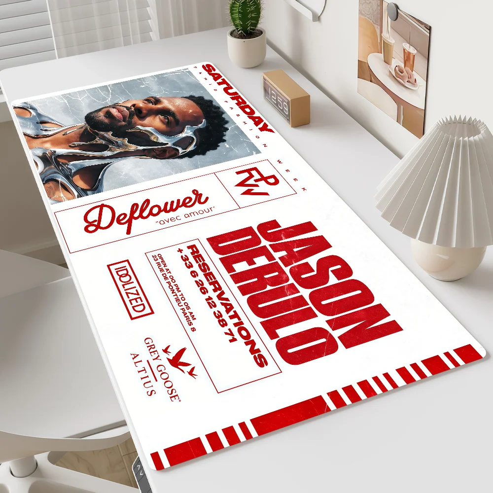 Mouse Pad J-Jason MousePad Non-slip Lockedge Office Student Gaming Derulo Thickened Large Singer Writing Pad Cushion