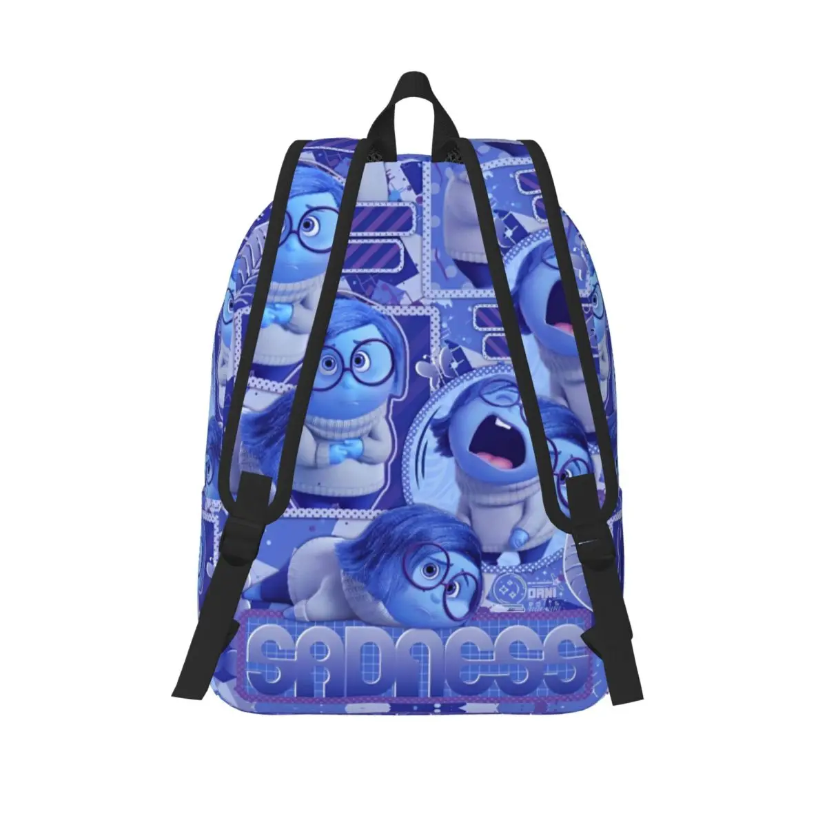 Inside Out Emotions Mood Tristezza Zaino per uomo Donna Cool Student Business Daypack Cartoon Anime College Borsa a tracolla Sport