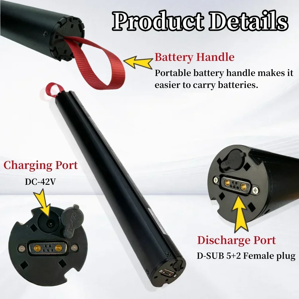 36 فولت 5200 مللي أمبير بطارية ليثيوم أيون قابلة للشحن لبطارية سكوتر HX X7 استبدال ملحقات بطارية السكوتر