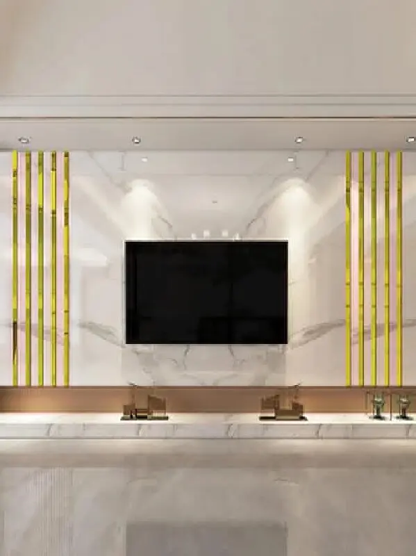 10pcs3D Mirror Strips Wall Sticker Acrylic Decorative Line for for Wall Frames/Wallpaper Border/Waist Lines