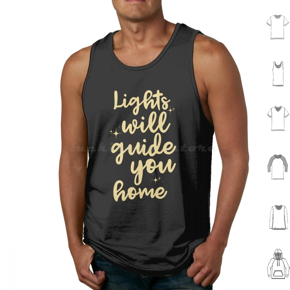 Fix You-Lights Will Guide You Home Tank Tops Vest Sleeveless Pop Band Music Artist Fanart Song Album Lyrics Typography