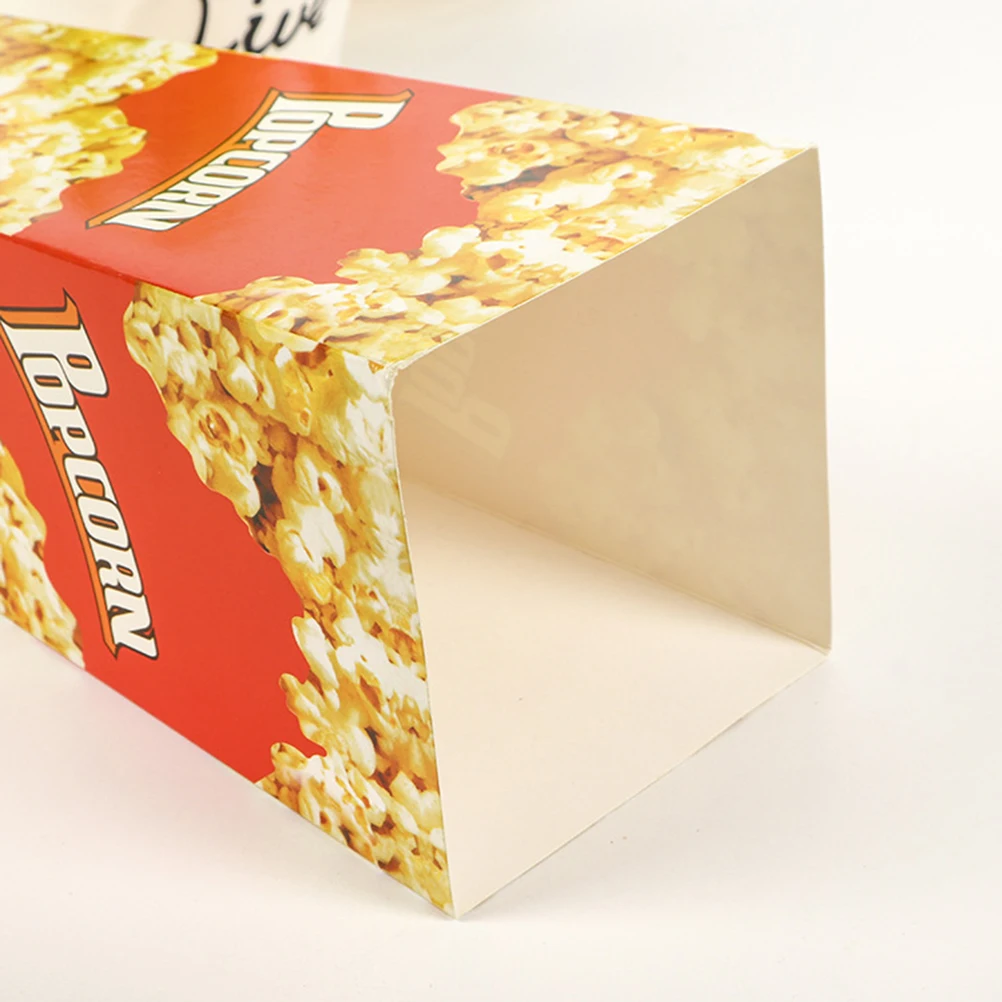 

100 Pcs Popcorn Box Reusable Red Bulk Containers Snack Container Cardboard Movie Night Wedding Favors Candy Cartons Party