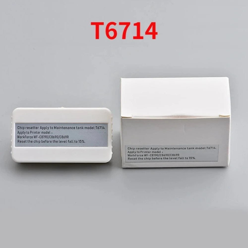 T6714 Maintenance Tank Chip Resetter For Epson WF-C8190 WF-C8690 C869R Waste Ink Box Chip Reset Tool Printer Repair Parts