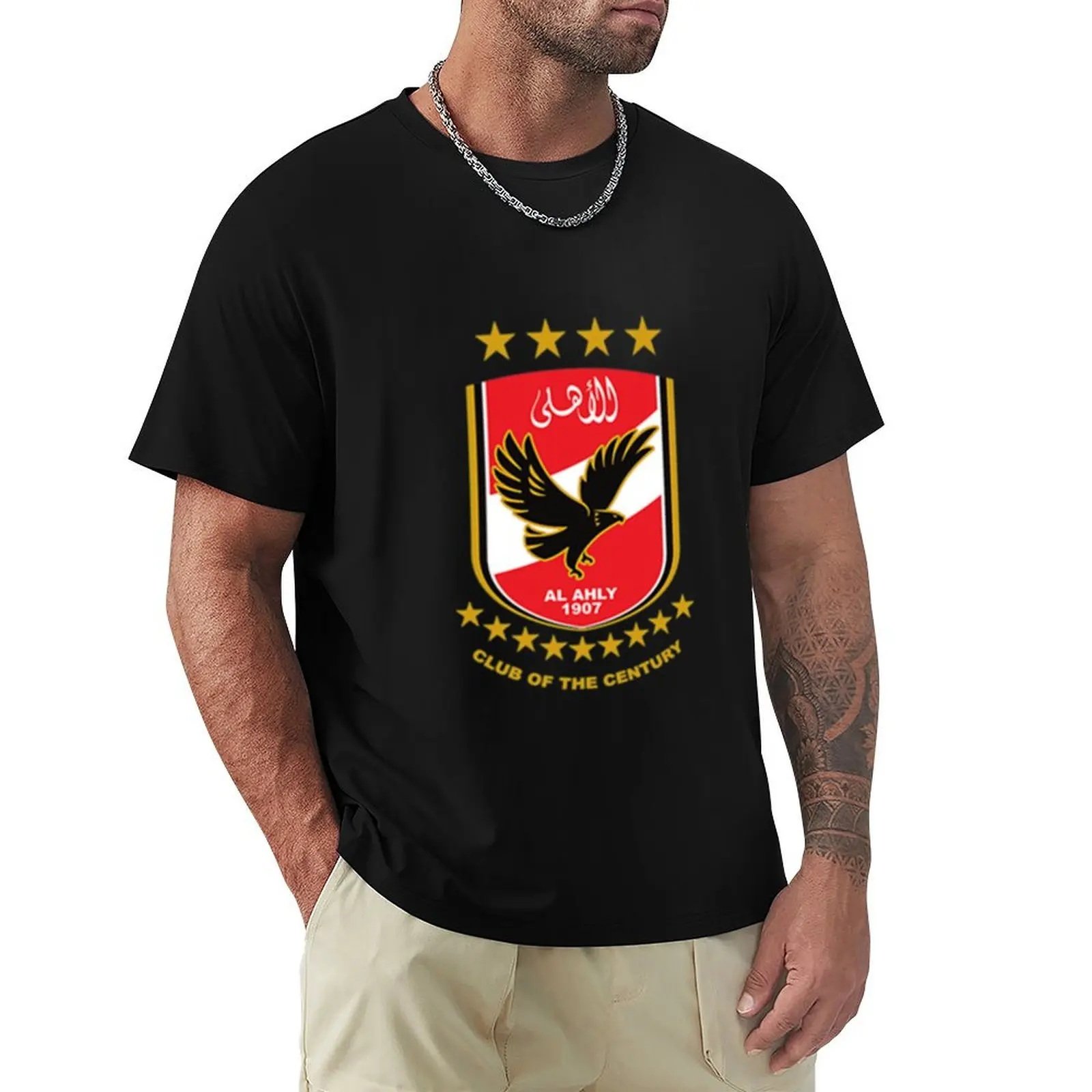 Al-AHLY Football Club New 9 stars logo T-shirt summer clothes tops graphics fruit of the loom mens t shirts