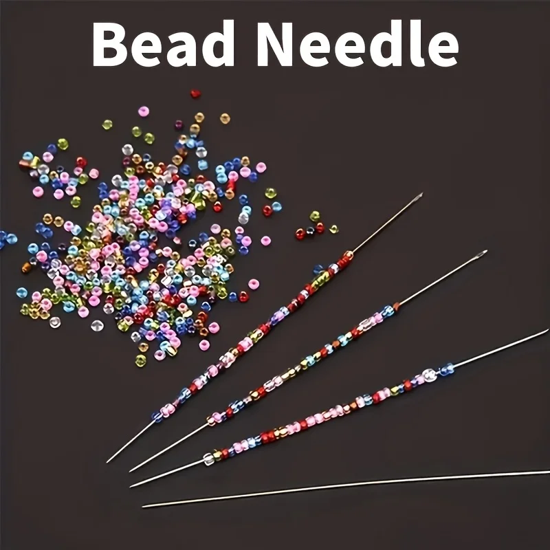 

10 шт. цветные металлические иглы для изготовления браслетов и ожерелий своими руками - прочные инструменты ручной работы, инструменты для нарезания резьбы из бисера, прочный металл
