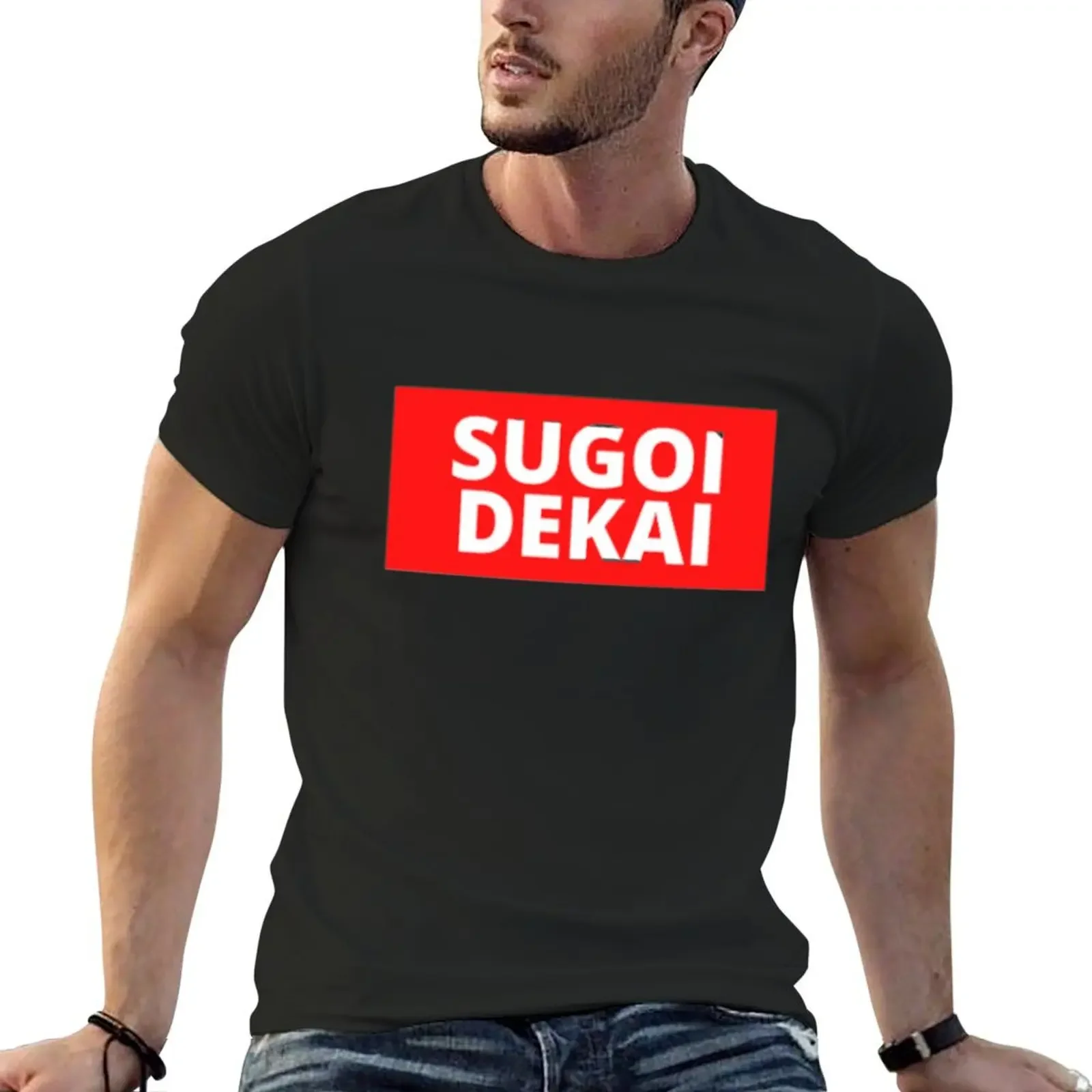 SUGOI DEKAI T-Shirt essential t shirt Short sleeve tee heavy weight t shirts for men