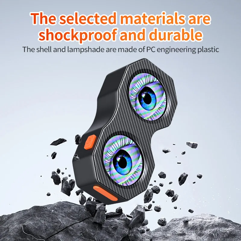 سيارة مركبة كهربية LED شيطان العين متعدد الأوضاع واحد إلى اثنين مرآة الرؤية الخلفية تعديل ضوء العين الخارجية العالمي #3