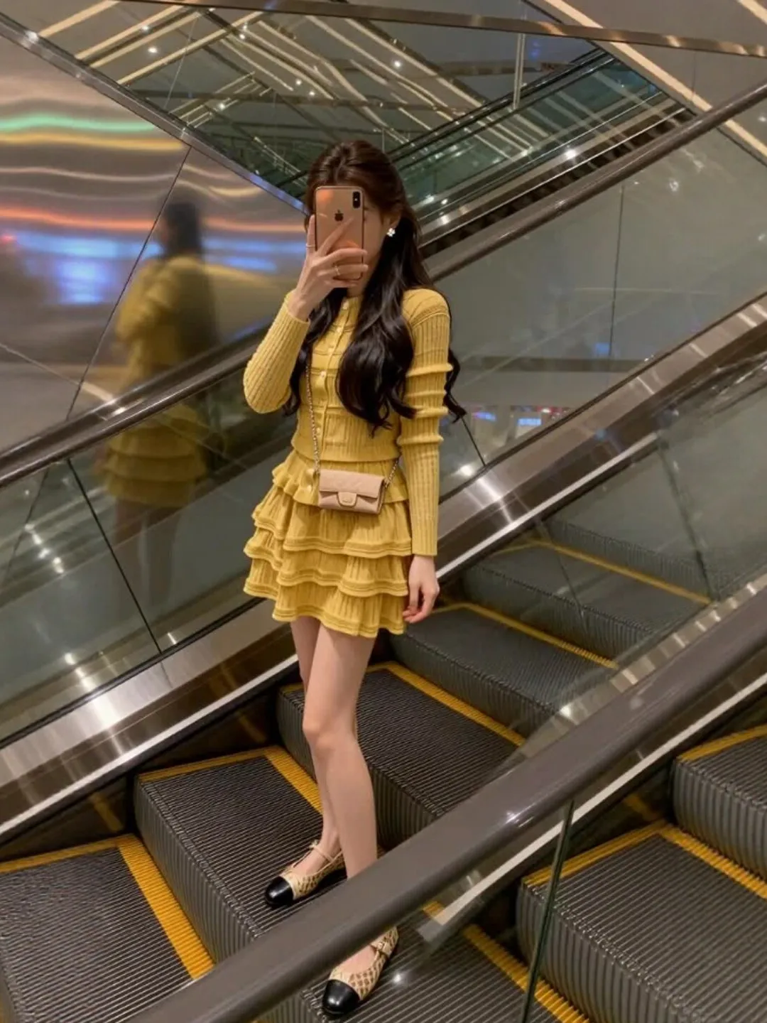 

Модный омолаживающий комплект одежды: топ и юбка, двойка, весна 2026, удобный хлопок, высокая талия