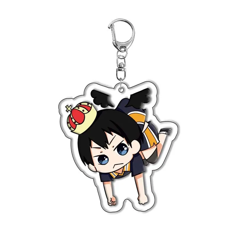 Haikyuu!! Hinata Shoyo Acrylic Keychain Keyring Anime Merchandise Gift Cross-border Stock Dropshipping Ready Ship Pendant view 3