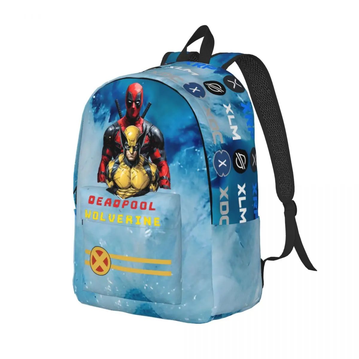 Picnic Return Of The Superheroes Retro Washable Fashion Marvel X-Men Backpack High School Students Laptop Bag For Gifts