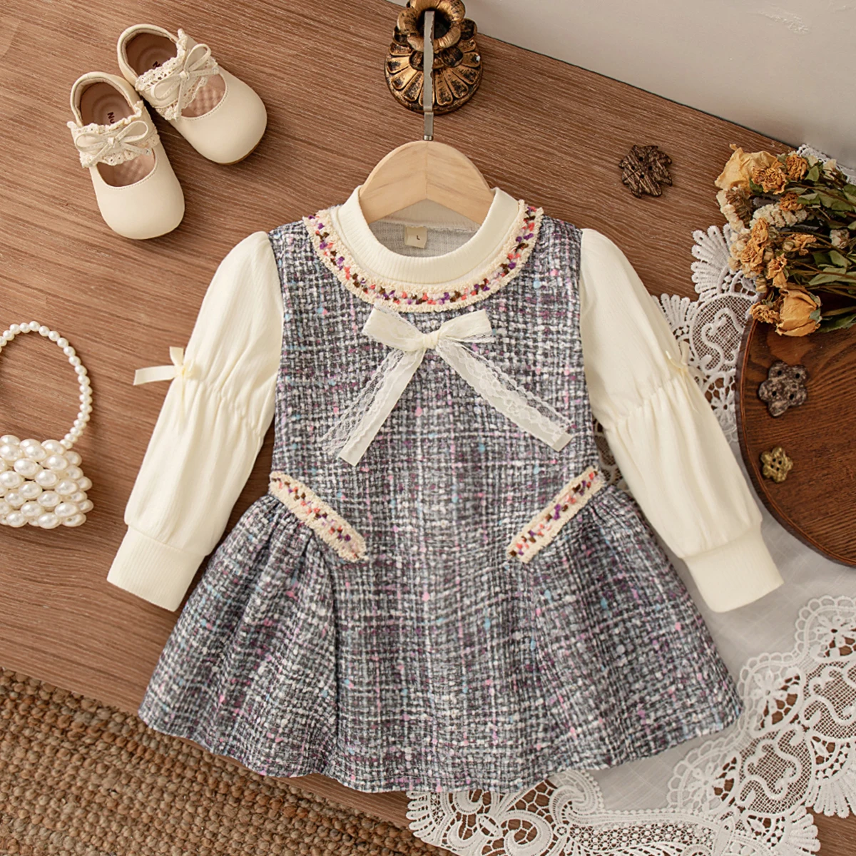فستان بناتي للربيع والخريف بفي - مراجعة Baby Clothing Us وسعره