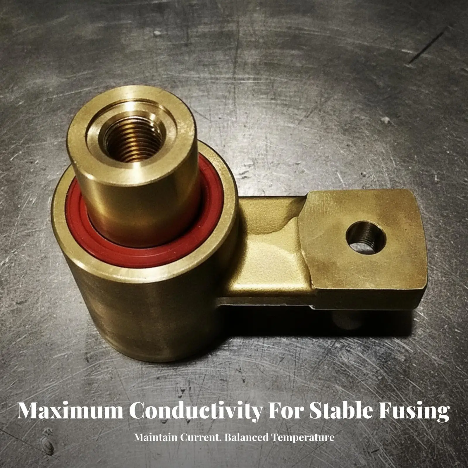 Ground Clamp Swivel Brass Grounding Clamp with Rotating Head Compact for Welders