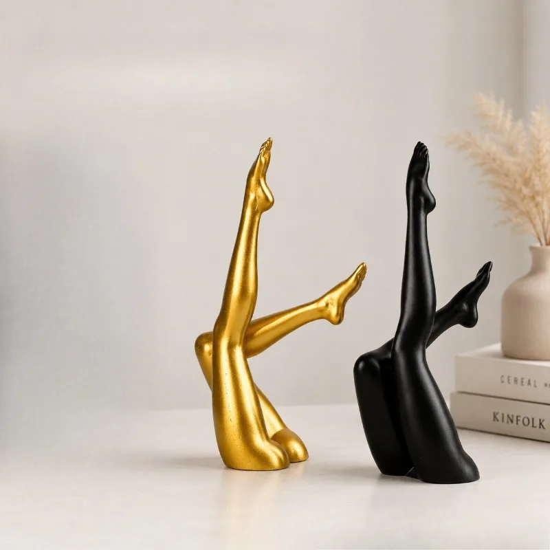 Creative Resin Design Modern Art Female Leg Sculpture Decorative Accessories, Valentine's Day, Mother's Day Gifts, Home Decor