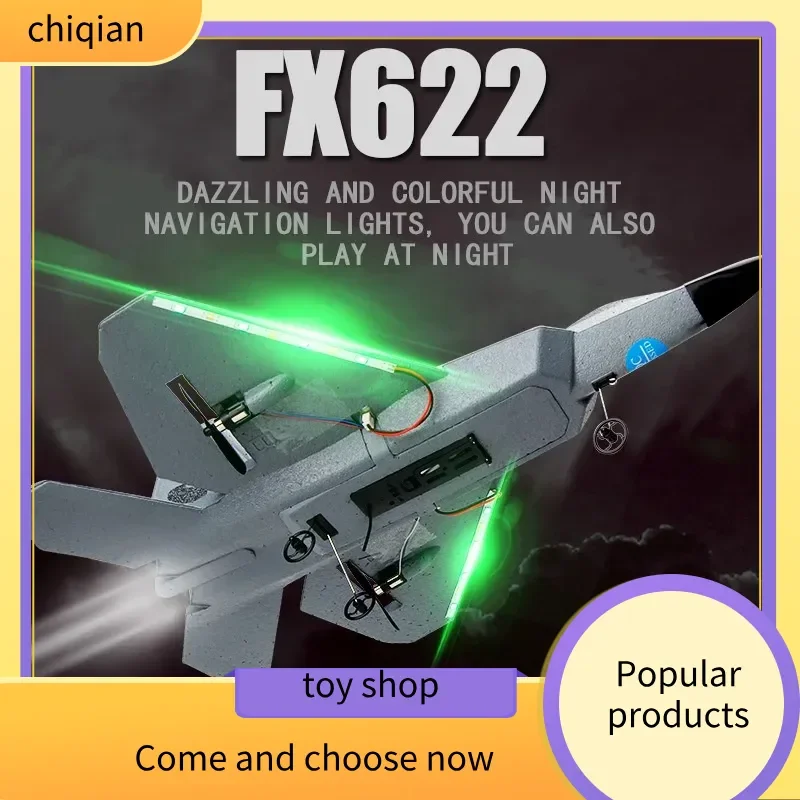 

Fx-622 Fighter F22 Remote Control Aircraft Fixed Wing Glider Fall Resistant Foam Electric Model Aircraft Toy Children'S Gift