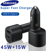 Samsung Pd Car Phone Charger 45w 15w Usb Type C Auto Cargador Samsung Galaxi S25 Ultra S24 Plus S23 Note 20 A16 A06 A56 A36 M06