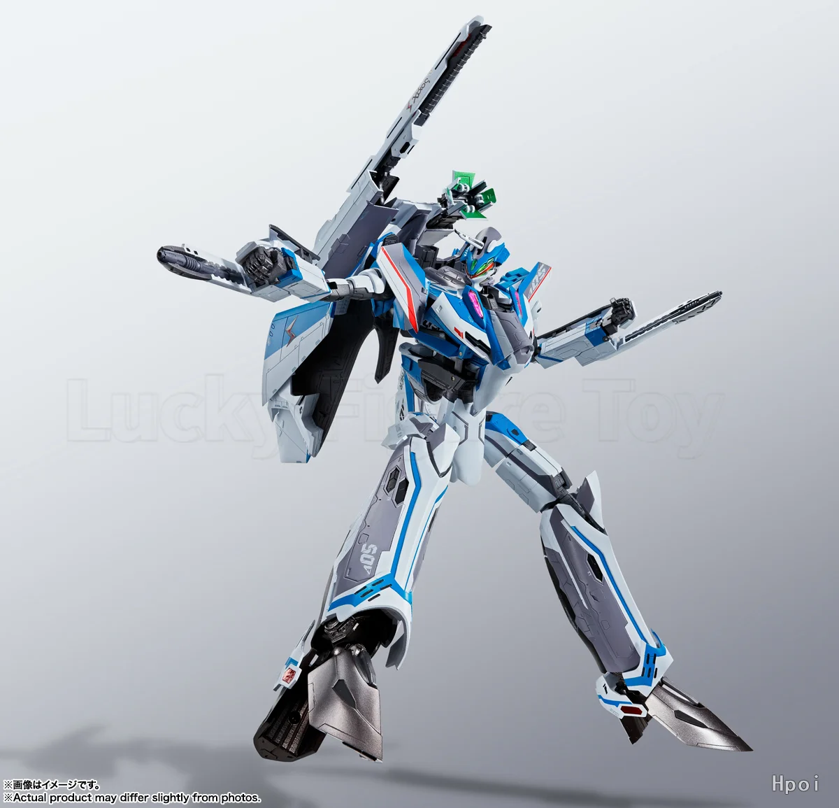 【الأصلي】BANDAI DX Chogokin VF-31J Macross Delta Super Siegfried (Hayate Immelmann Use) Revival Ver Mecha-Complete Action Toy