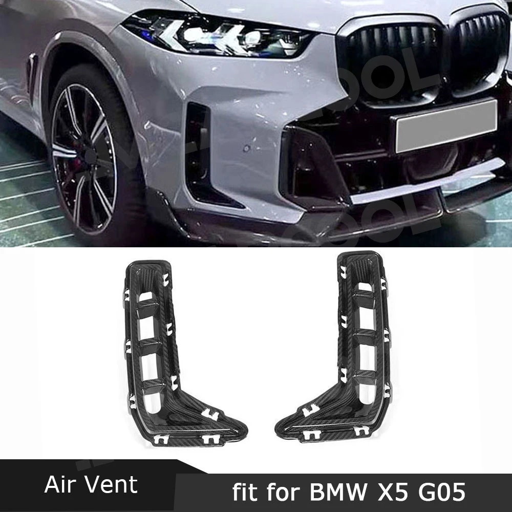 

JMCARCOOL сухой передний бампер из углеродного волокна, противотуманная фара, сетчатая накладка для BMW X5 G05 G18 LCI M Sport 2023 + комплект кузова FRP, автомобильные аксессуары