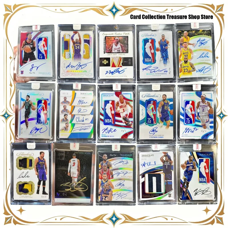 Cartões Colecionáveis de Basquete NBA Feitos à Mão, Kobe, LeBron, Luka, Curry, Durant, Tatum, Wade, Cartões de Estrelas para Fãs de Basquete