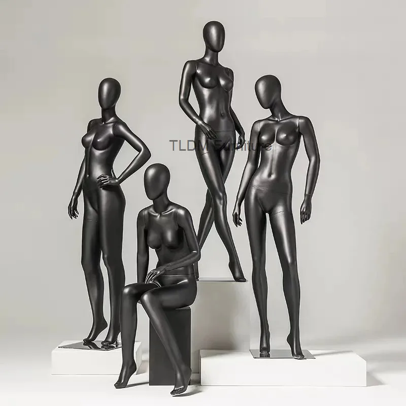 

Full-body Clothing Modern Clothing Creative Plastic Window Mannequin Display Prop Women's Rack Sewing High-end Supplies FYMQ