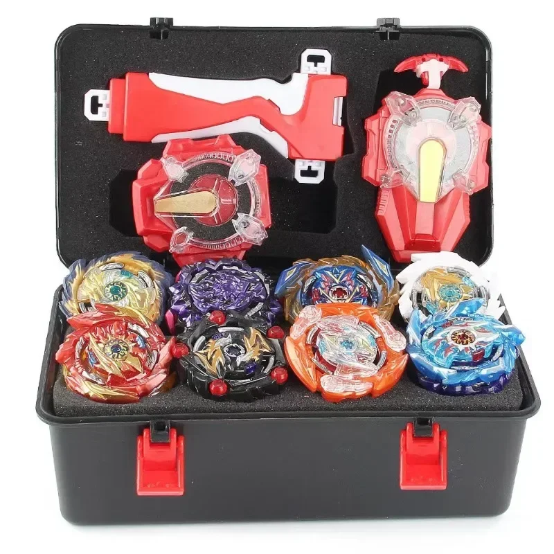 Takara Tomy Beyblades Burst Launcher Grip Toy Blade Set Game Storage Box 12 Top Burst Gyro 2 Launcher Birthday Gift for Boy