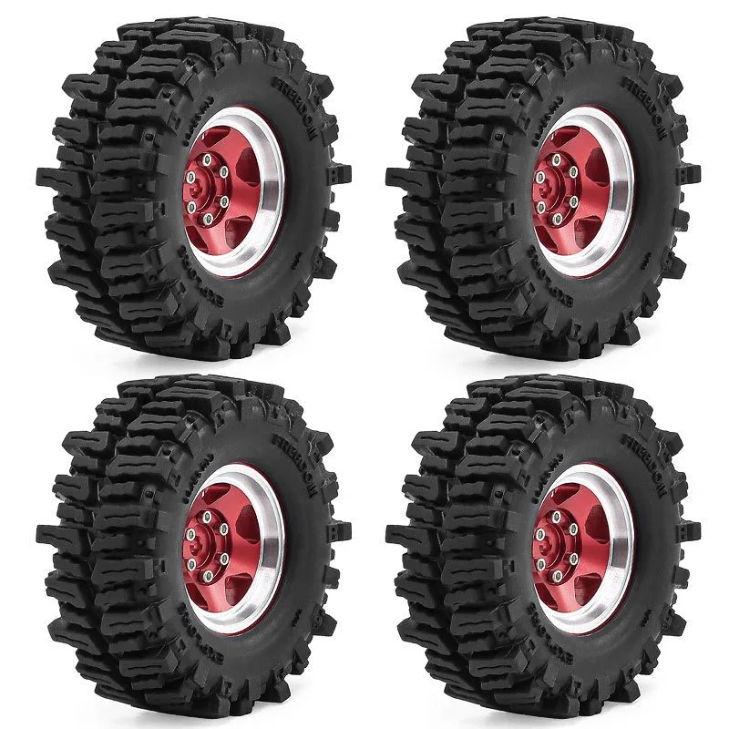 

1.3 Beadlock Wheels and Tires for RC Crawler Car 1/18 TRX4M FCX18,1/24 SCX24 FCX24,RC Truck Wheels and Tires