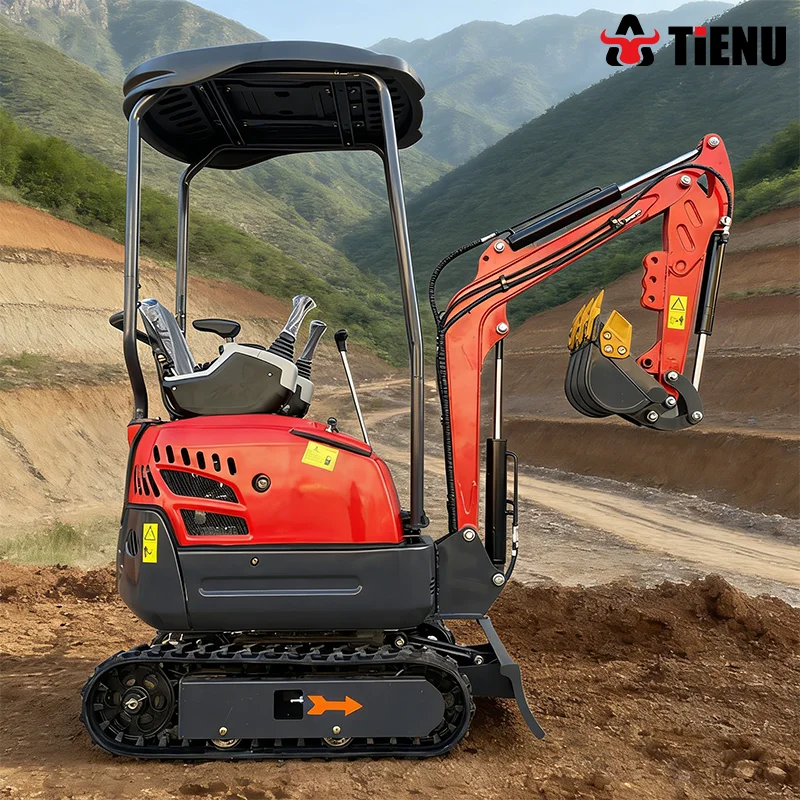 Mini-excavatrice à succès avec cabine optionnelle, moteur diesel Euro 5, certifiée EPA CE, directement de l'usine en Chine